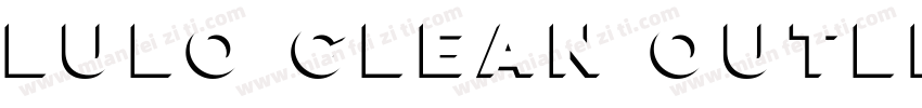 Lulo Clean Outline字体转换